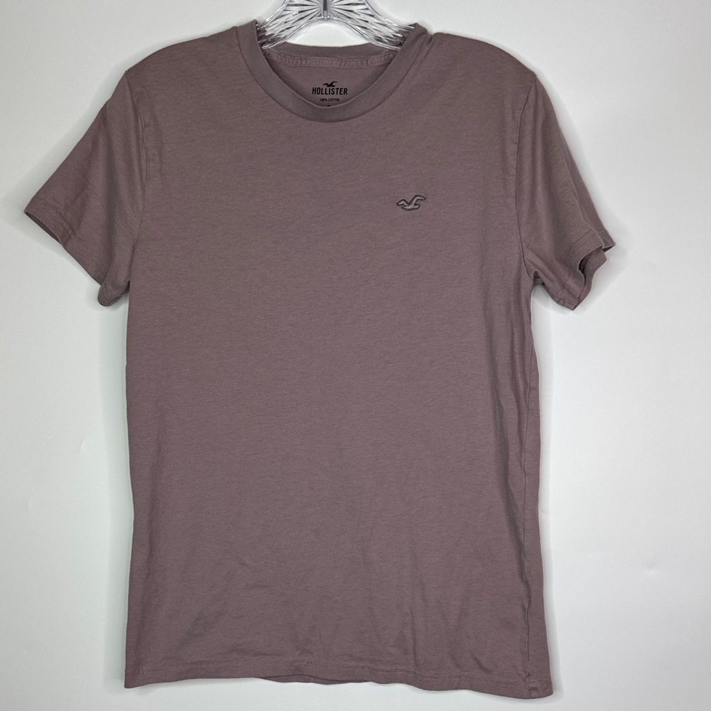 Hollister Icon Crew Mauve Brown Shirt Size Small